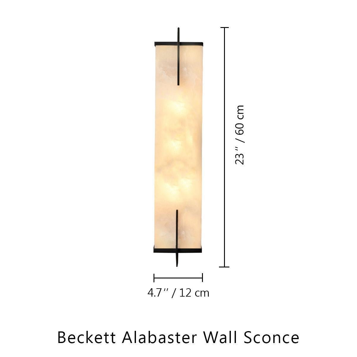 Beckett Alabaster Wall Sconce - Lightings Menu