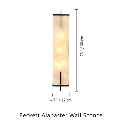 Beckett Alabaster Wall Sconce - Lightings Menu
