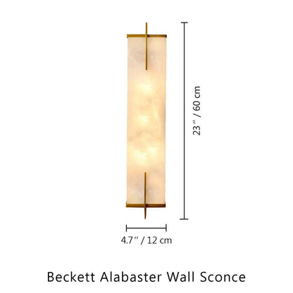 Beckett Alabaster Wall Sconce - Lightings Menu