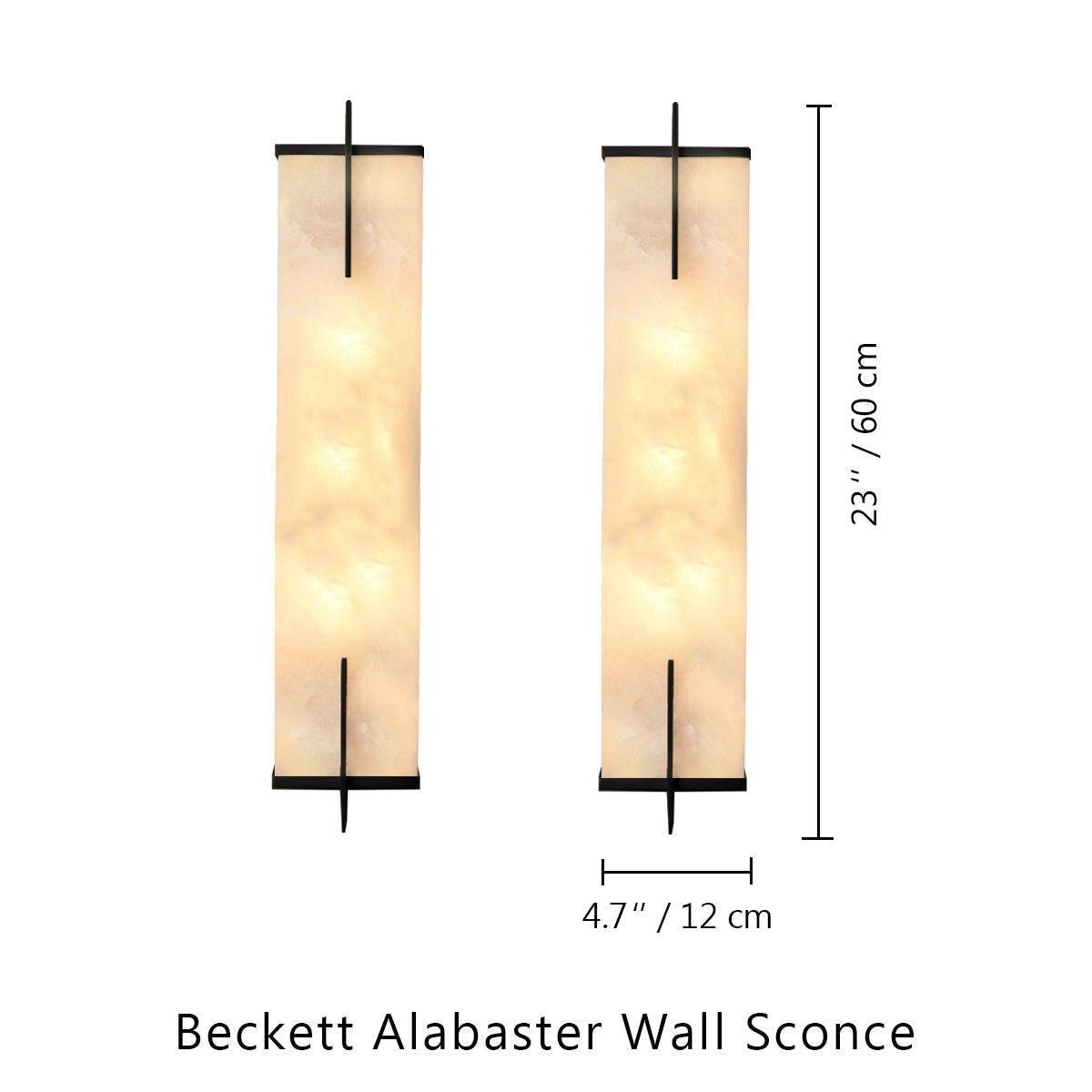 Beckett Alabaster Wall Sconce - Lightings Menu