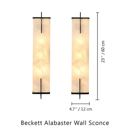 Beckett Alabaster Wall Sconce - Lightings Menu