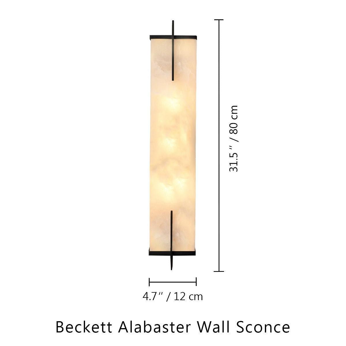 Beckett Alabaster Wall Sconce - Lightings Menu