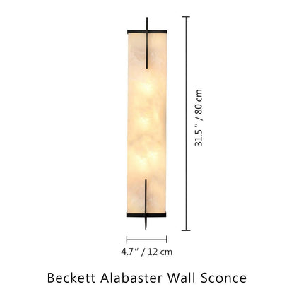 Beckett Alabaster Wall Sconce - Lightings Menu