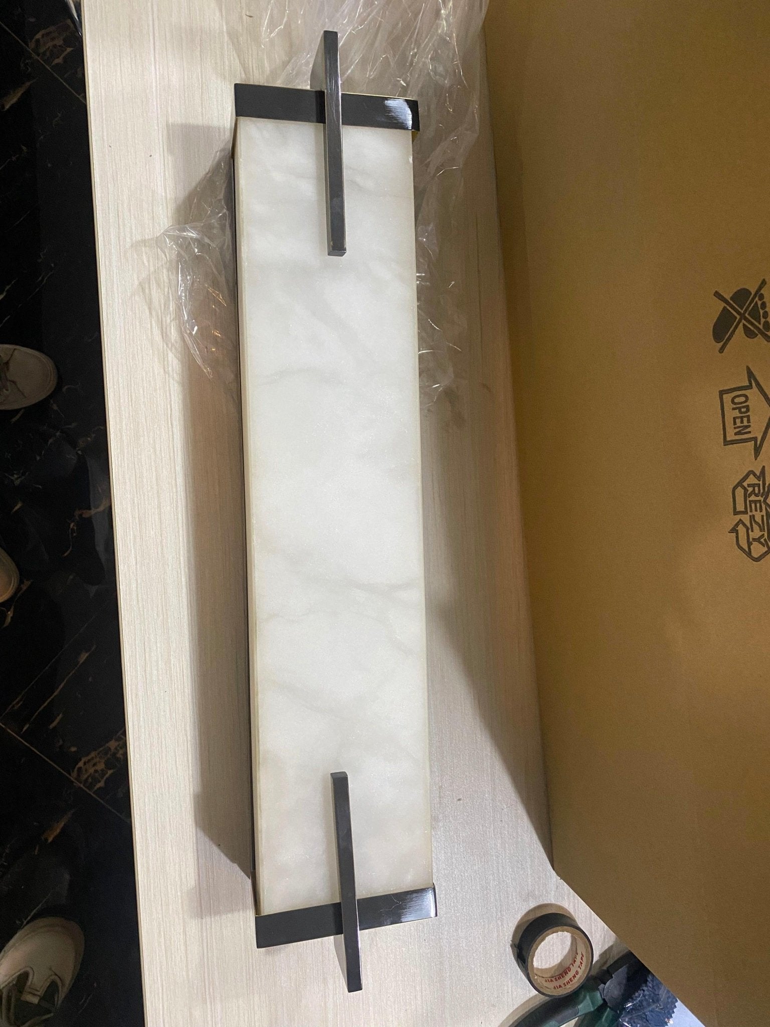 Beckett Alabaster Wall Sconce - Lightings Menu