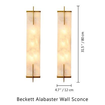 Beckett Alabaster Wall Sconce - Lightings Menu