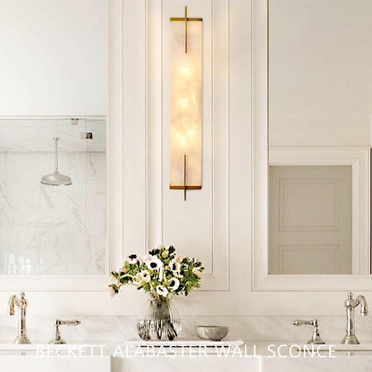 Beckett Alabaster Wall Sconce - Lightings Menu