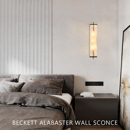 Beckett Alabaster Wall Sconce - Lightings Menu