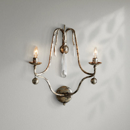 Benita 2 - Light Wall Sconce - Silver - Lightings Menu