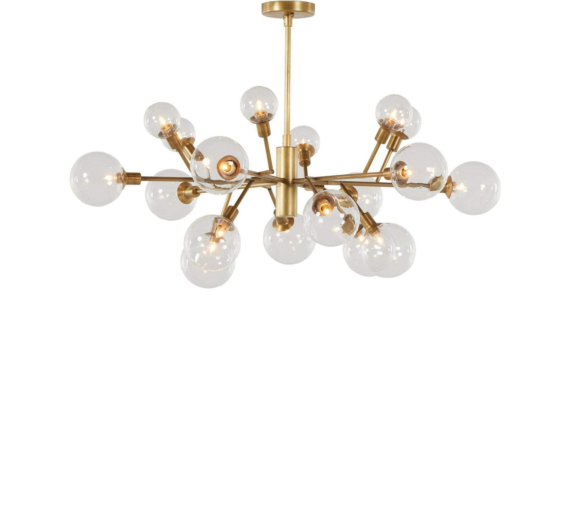 Birchmont Hand - Blown Glass Chandelier 48" - Lightings Menu