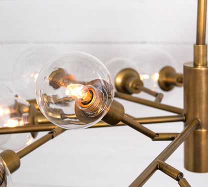 Birchmont Hand - Blown Glass Chandelier 48" - Lightings Menu