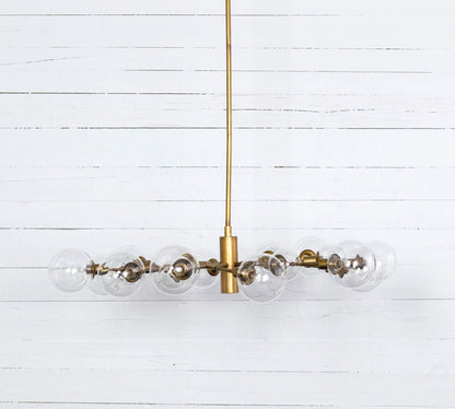 Birchmont Hand - Blown Glass Chandelier 48" - Lightings Menu