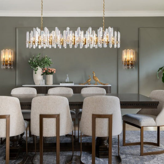 Bonington Rectangular chandelier - Lightings Menu