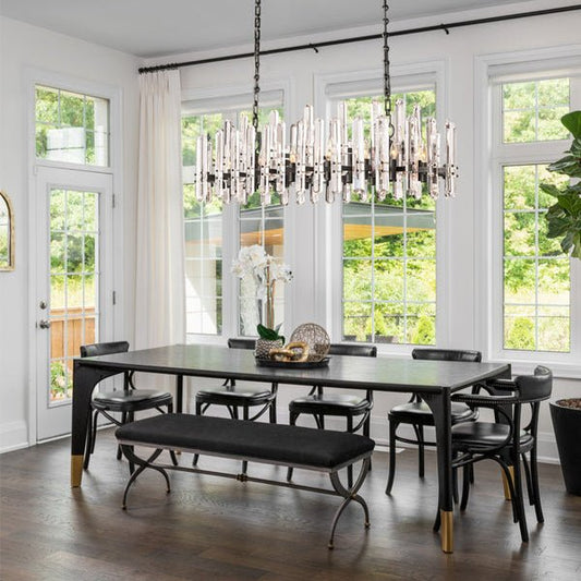 Bonington Rectangular chandelier - Lightings Menu