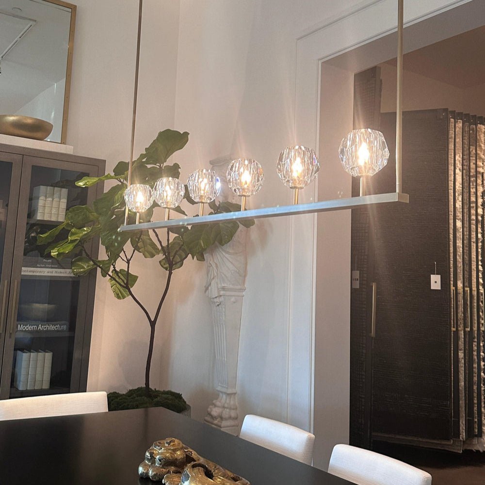 Boule Do Crystal Ball Linear Chandelier - Lightings Menu
