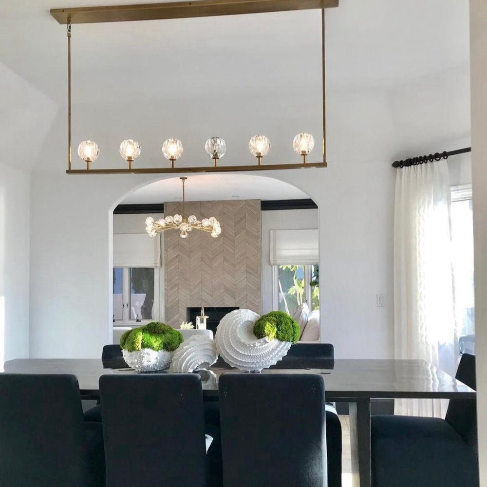 Boule Do Crystal Ball Linear Chandelier - Lightings Menu