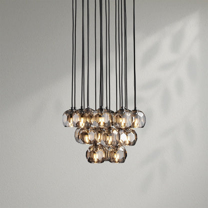 Boule Do Crystal Cluster Round Chandelier - Lightings Menu