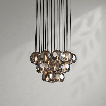 Boule Do Crystal Cluster Round Chandelier - Lightings Menu