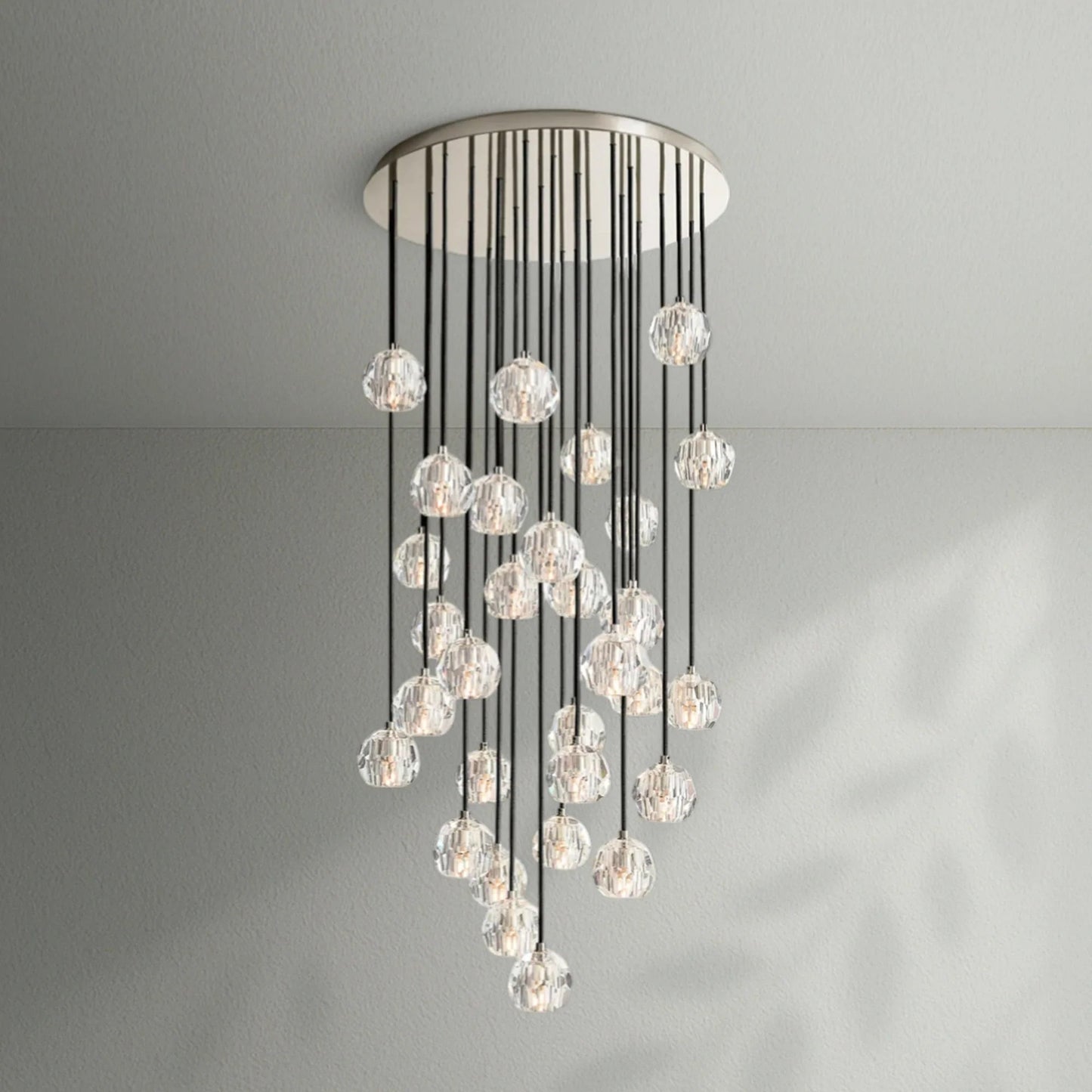 Boule Do Crystal Cluster Round Chandelier - Lightings Menu