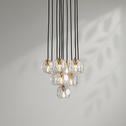 Boule Do Crystal Cluster Round Chandelier - Lightings Menu