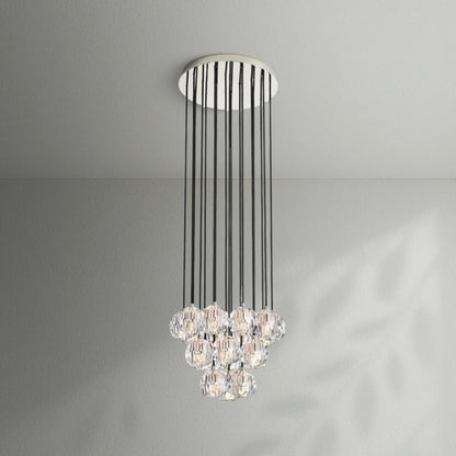 Boule Do Crystal Cluster Round Chandelier - Lightings Menu