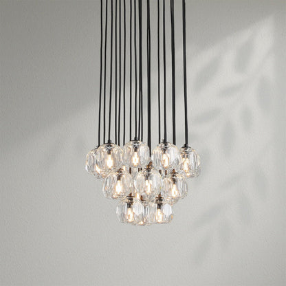 Boule Do Crystal Cluster Round Chandelier - Lightings Menu