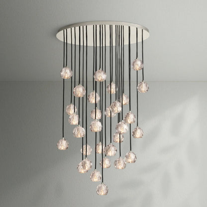 Boule Do Crystal Cluster Round Chandelier - Lightings Menu