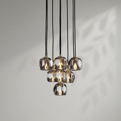 Boule Do Crystal Cluster Round Chandelier - Lightings Menu