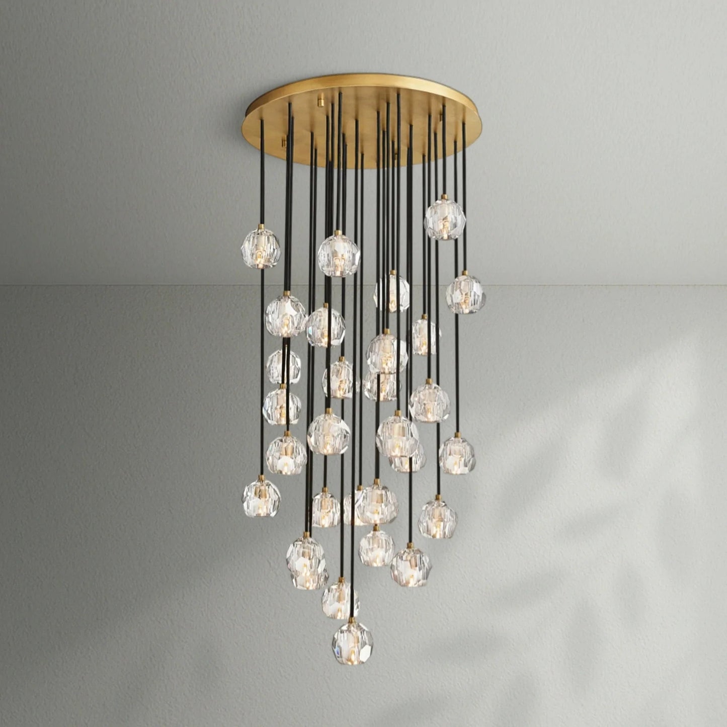 Boule Do Crystal Cluster Round Chandelier - Lightings Menu