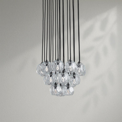 Boule Do Crystal Cluster Round Chandelier - Lightings Menu