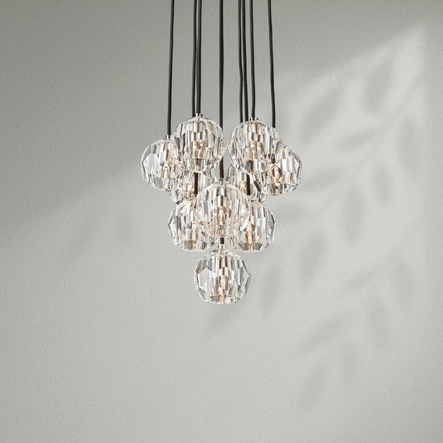 Boule Do Crystal Cluster Round Chandelier - Lightings Menu