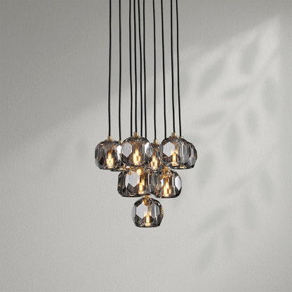 Boule Do Crystal Cluster Round Chandelier - Lightings Menu