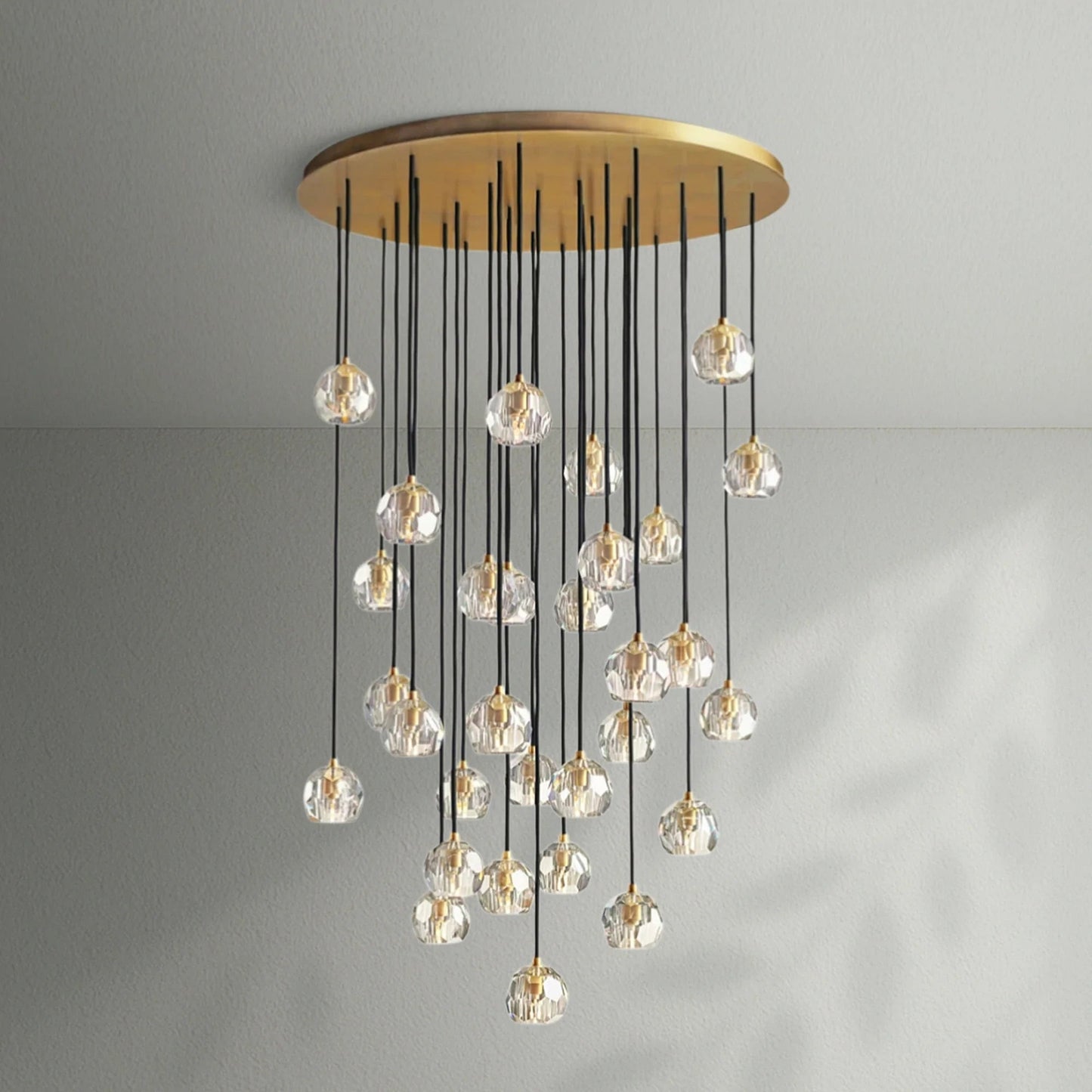 Boule Do Crystal Cluster Round Chandelier - Lightings Menu