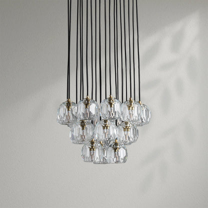 Boule Do Crystal Cluster Round Chandelier - Lightings Menu