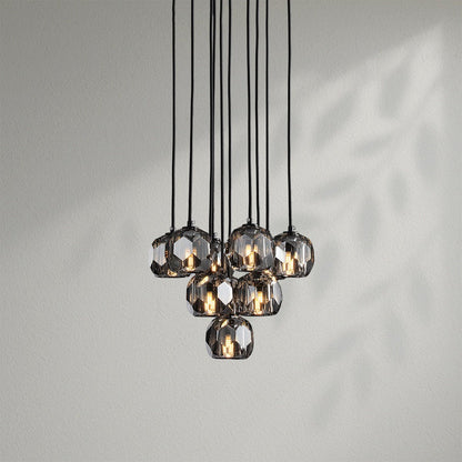 Boule Do Crystal Cluster Round Chandelier - Lightings Menu