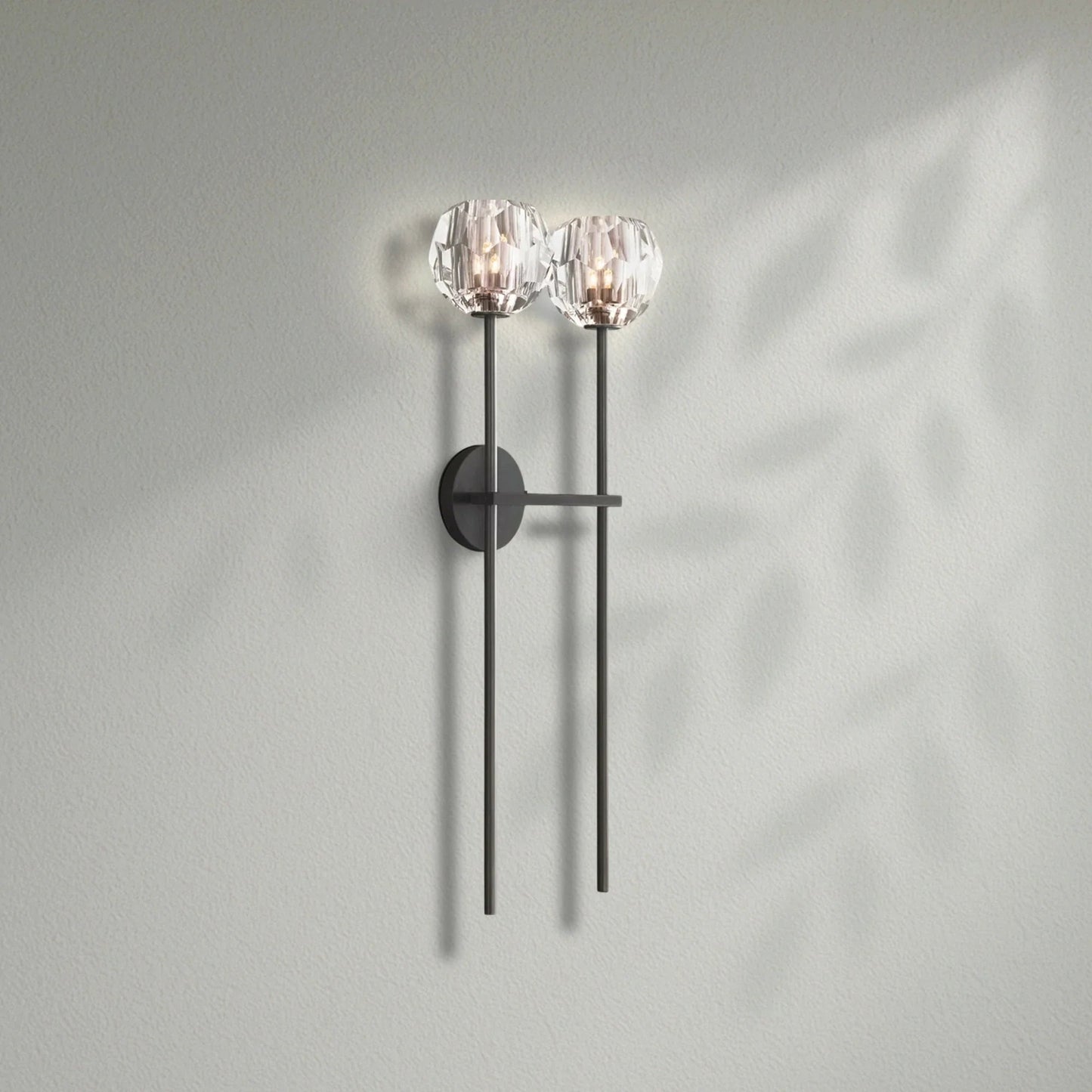 Boule Do Crystal Double Grand Wall Sconce - Lightings Menu