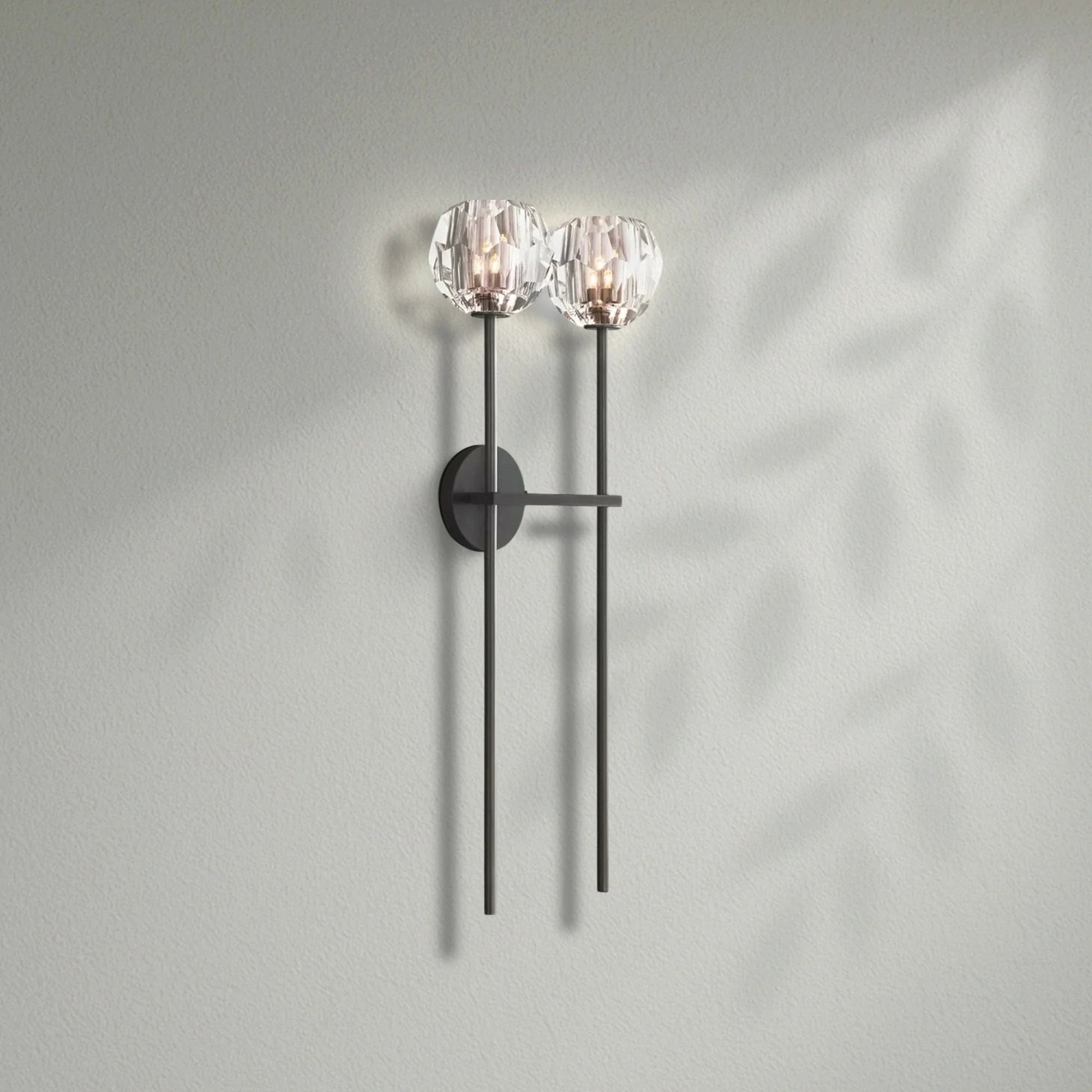 Boule Do Crystal Double Grand Wall Sconce - Lightings Menu