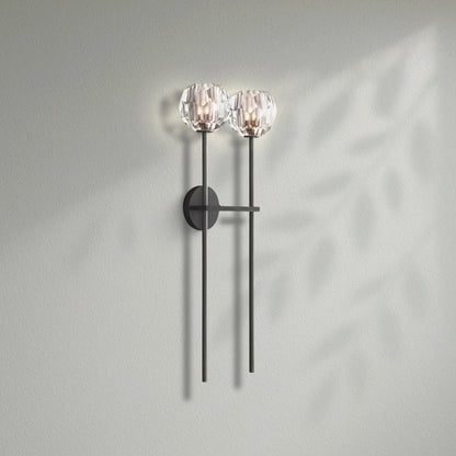 Boule Do Crystal Double Grand Wall Sconce - Lightings Menu