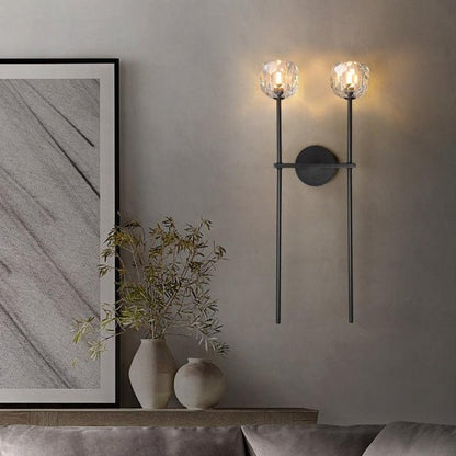 Boule Do Crystal Double Grand Wall Sconce - Lightings Menu