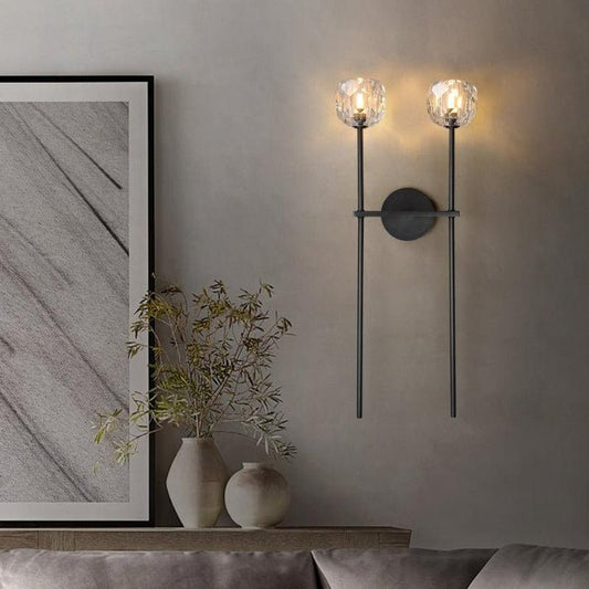 Boule Do Crystal Double Grand Wall Sconce - Lightings Menu