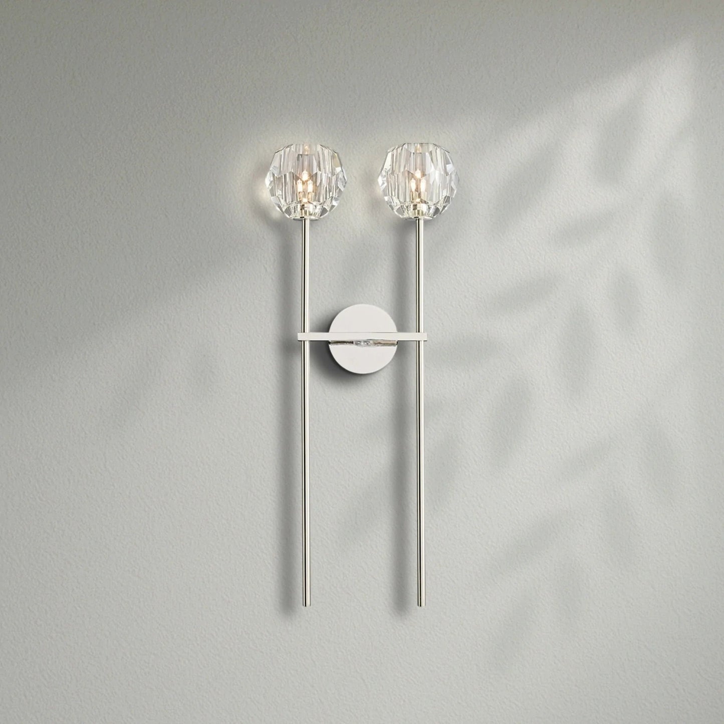 Boule Do Crystal Double Grand Wall Sconce - Lightings Menu