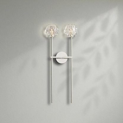 Boule Do Crystal Double Grand Wall Sconce - Lightings Menu