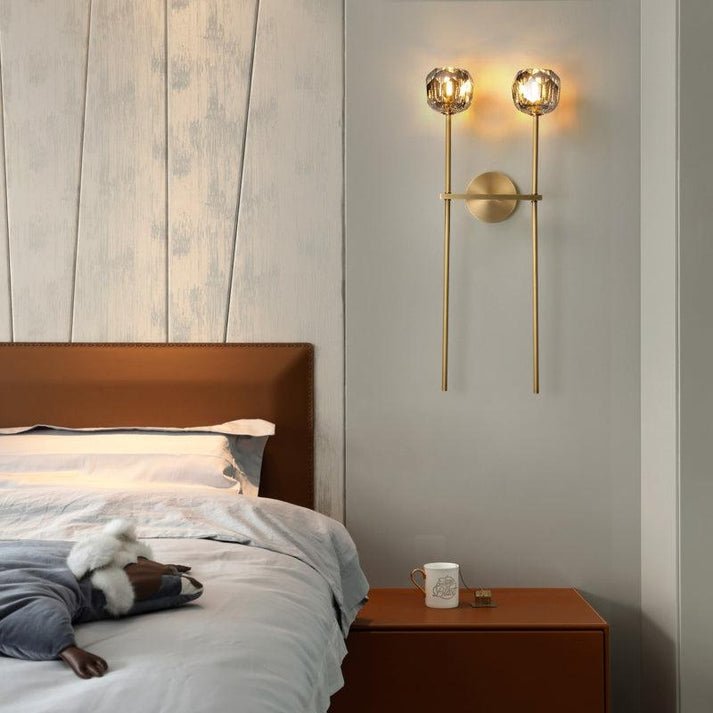 Boule Do Crystal Double Grand Wall Sconce - Lightings Menu