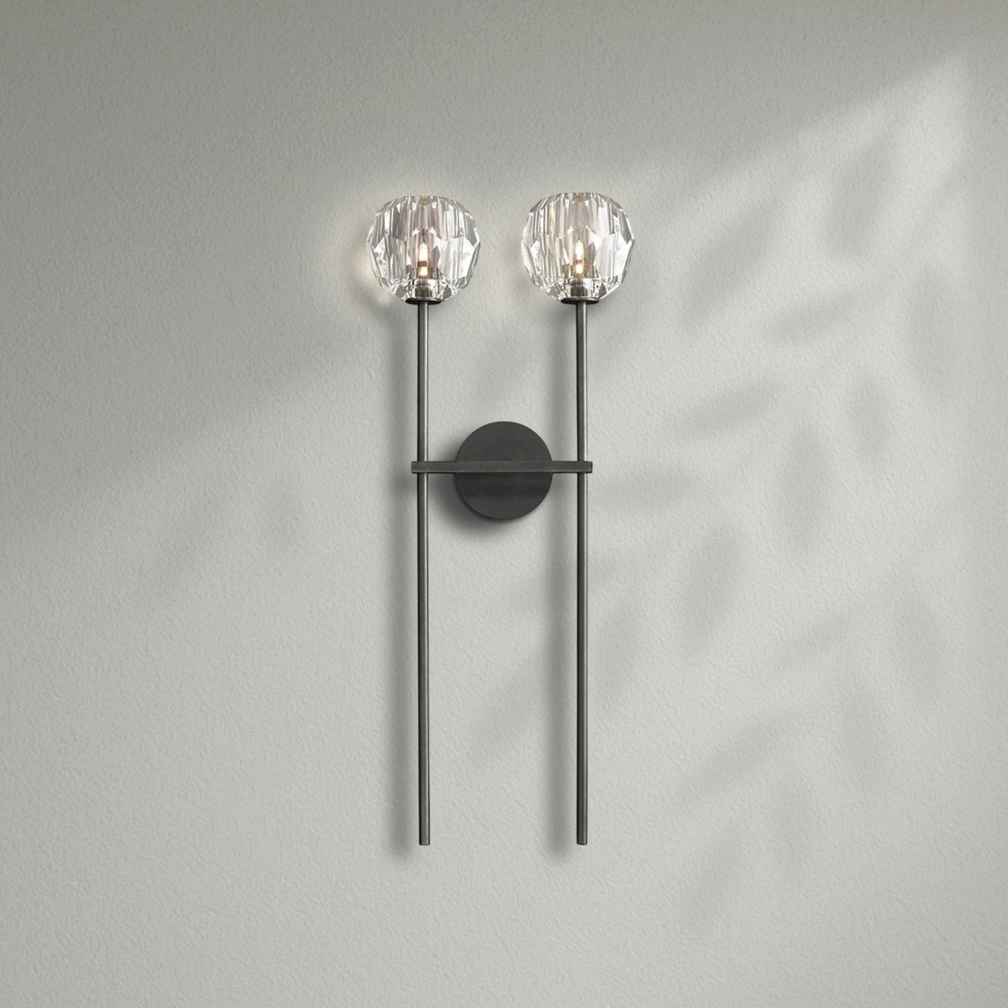Boule Do Crystal Double Grand Wall Sconce - Lightings Menu