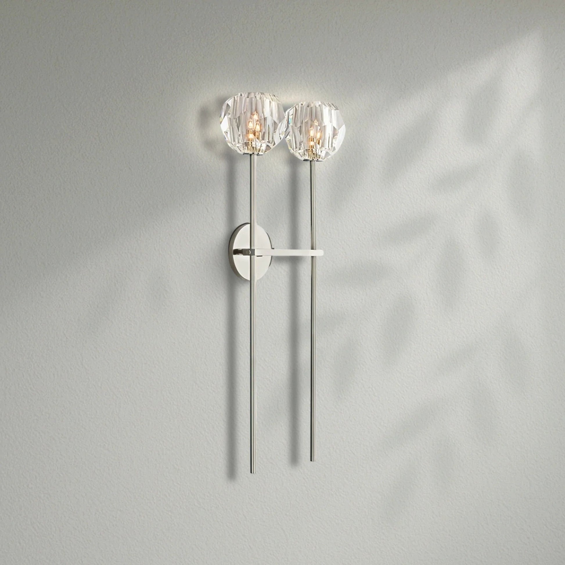 Boule Do Crystal Double Grand Wall Sconce - Lightings Menu