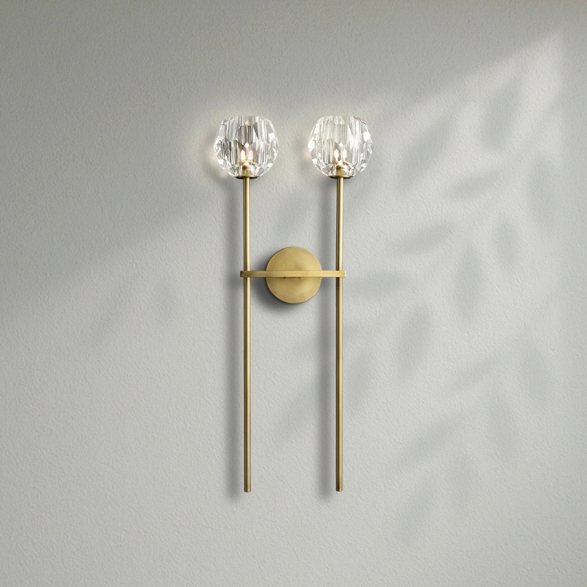 Boule Do Crystal Double Grand Wall Sconce - Lightings Menu