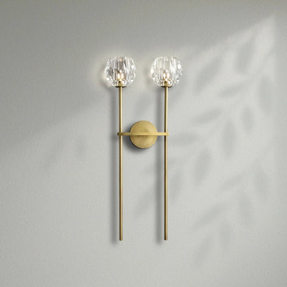 Boule Do Crystal Double Grand Wall Sconce - Lightings Menu