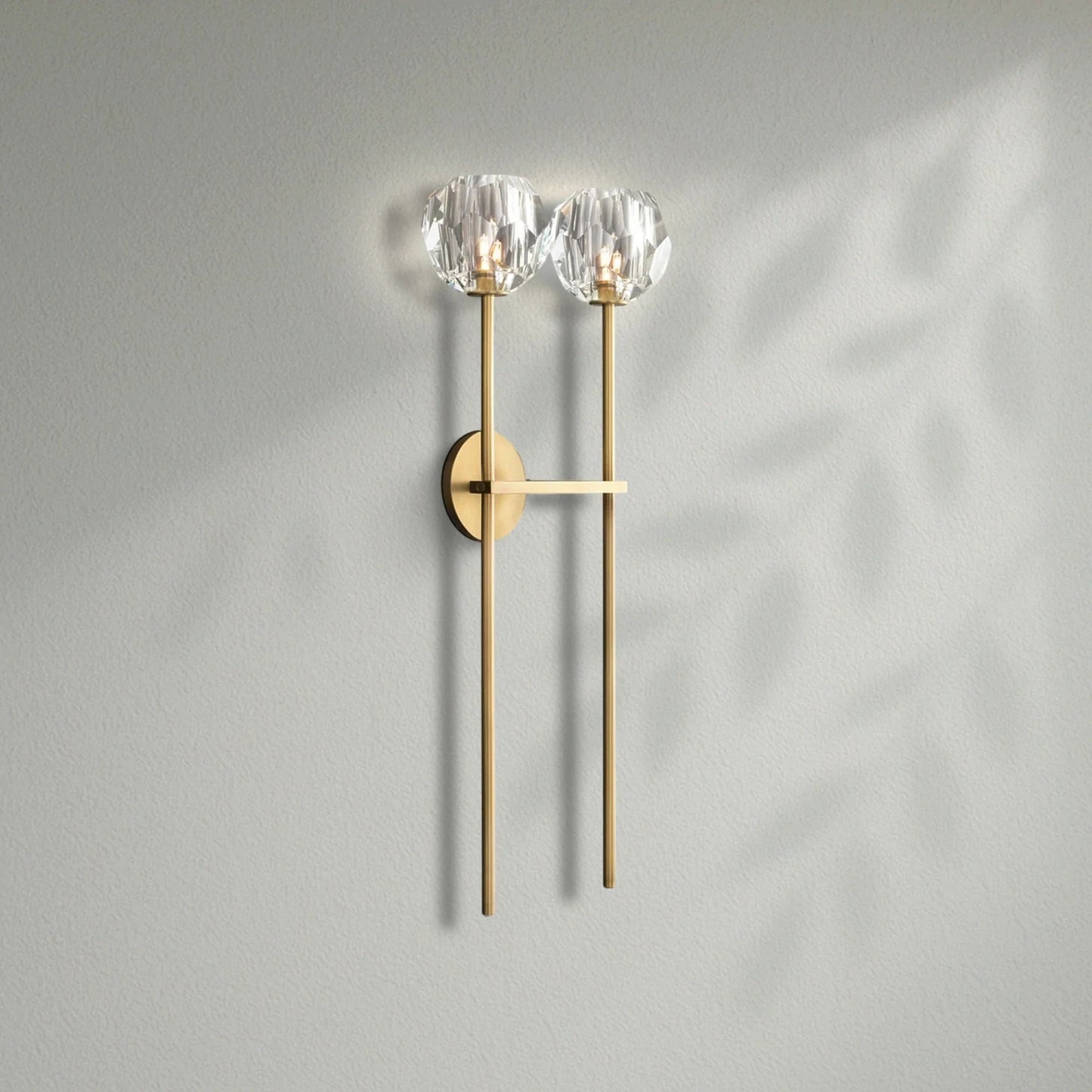Boule Do Crystal Double Grand Wall Sconce - Lightings Menu