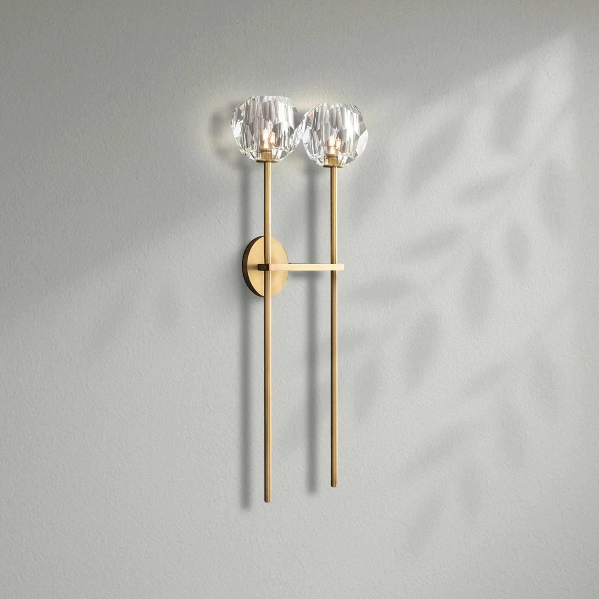 Boule Do Crystal Double Grand Wall Sconce - Lightings Menu