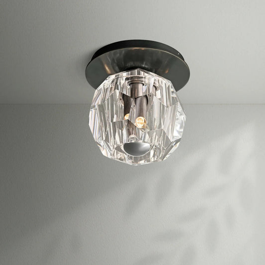 Boule Do Crystal Glass Petite Flushmount - Lightings Menu