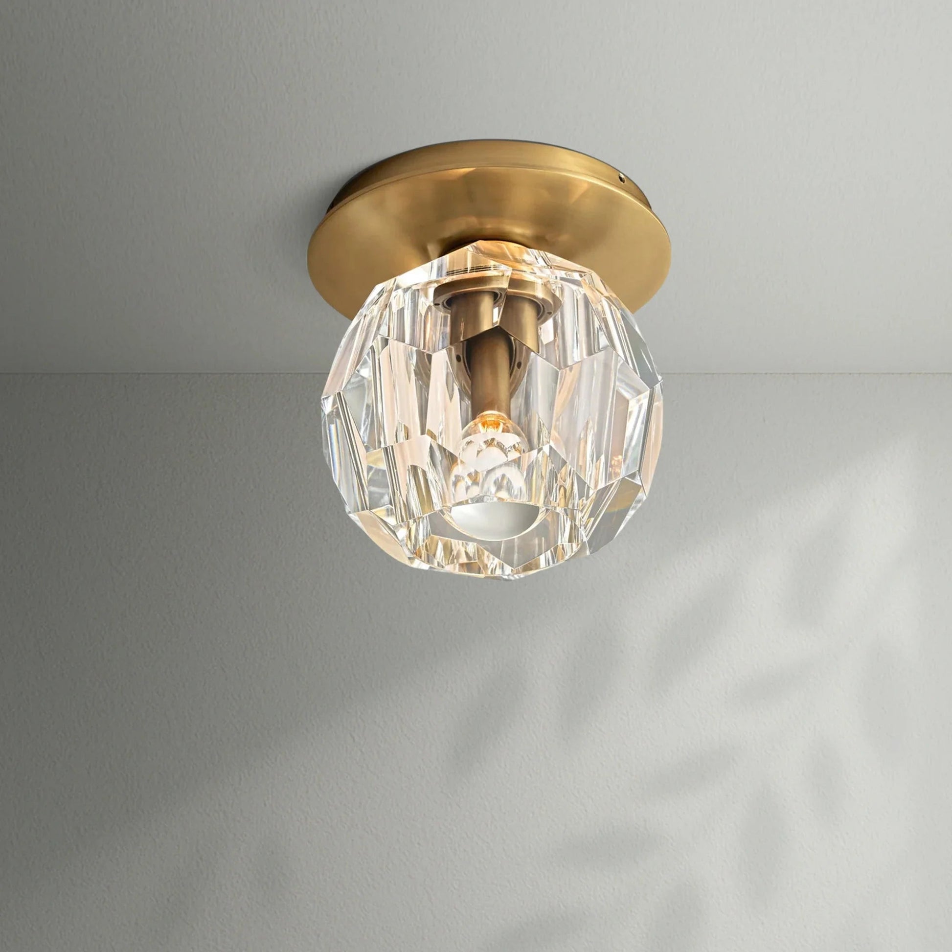 Boule Do Crystal Glass Petite Flushmount - Lightings Menu
